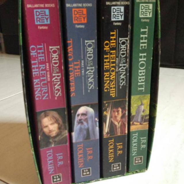 The Lord of the rings by J.R.R Tolken book set book buku novel import english preloved rare