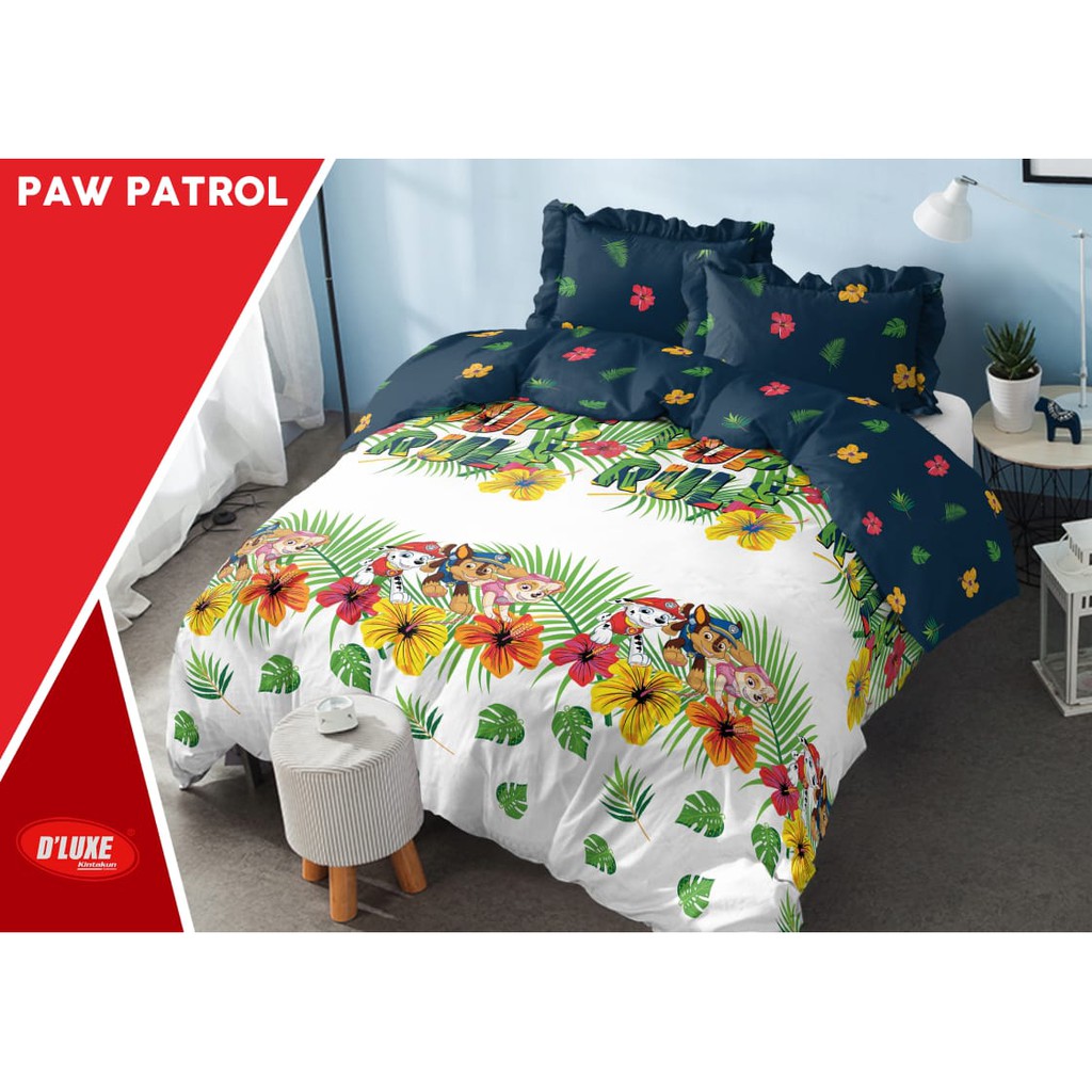 Bedcover Kintakun Dluxe Uk 160x200 180x200 Paw Patrol Shopee Indonesia