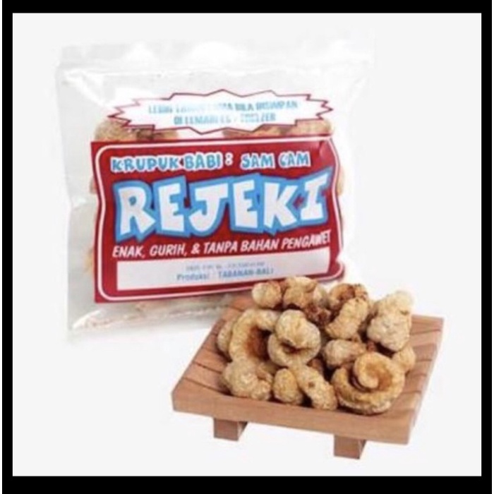 

TERLARIS Krupuk Samcan atau Kulit Babi Rejeki Khas Bali 70gr