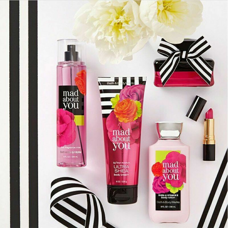 BATH &amp; BODY WORKS BBW MAD ABOUT YOU SERIES MIST LOTION SHOWER GEL BODY CREAM HAND CREAM SHOWER GEL BODY CREAM LOTION MIST WASH WALLFLOWER ROOMSPRAY SCENTPORTABLE GENTLE GEL DEEP CLEANSING GENTLE FOAMING CREAMY LUXE