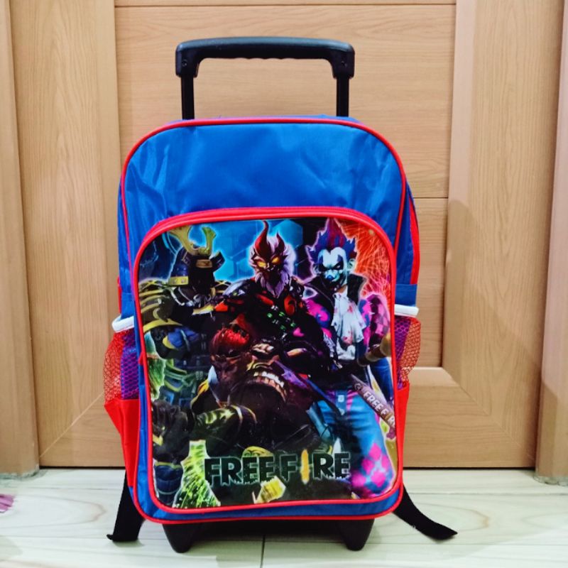 Tas troli anak laki laki sekolah SD TK paud / tas dorong / tas ransel dorong sekolah TK SD anak cowok by zellshop