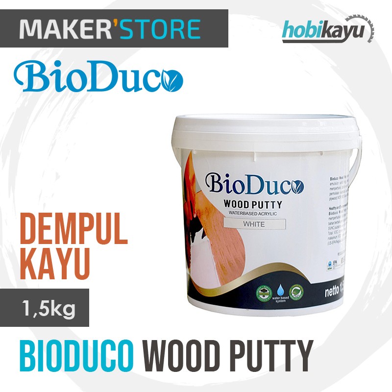 Dempul Kayu Bioduco Wood Putty 1,5KG