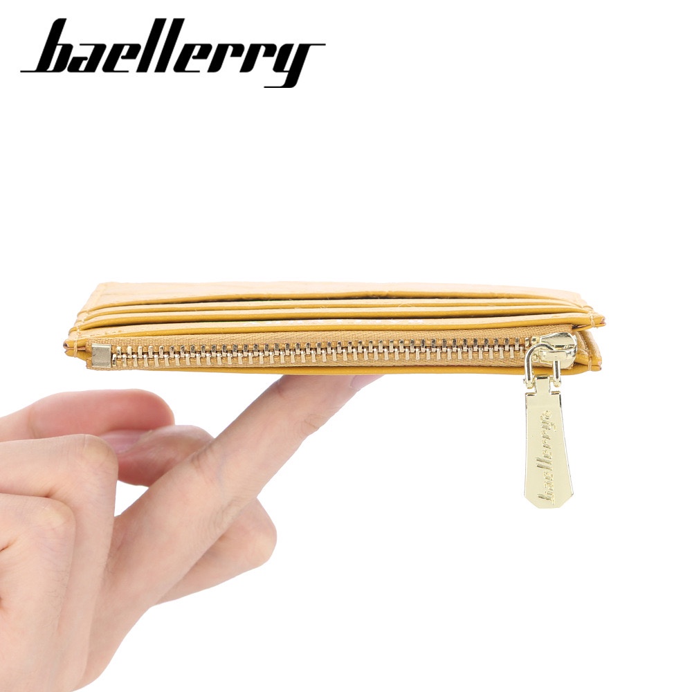 ONLYONE12 Dompet Wanita Baellerry / Wallet Card Card Holder Leather Import / Dompet Kartu Super Slim Muat Banyak Kartu NR073