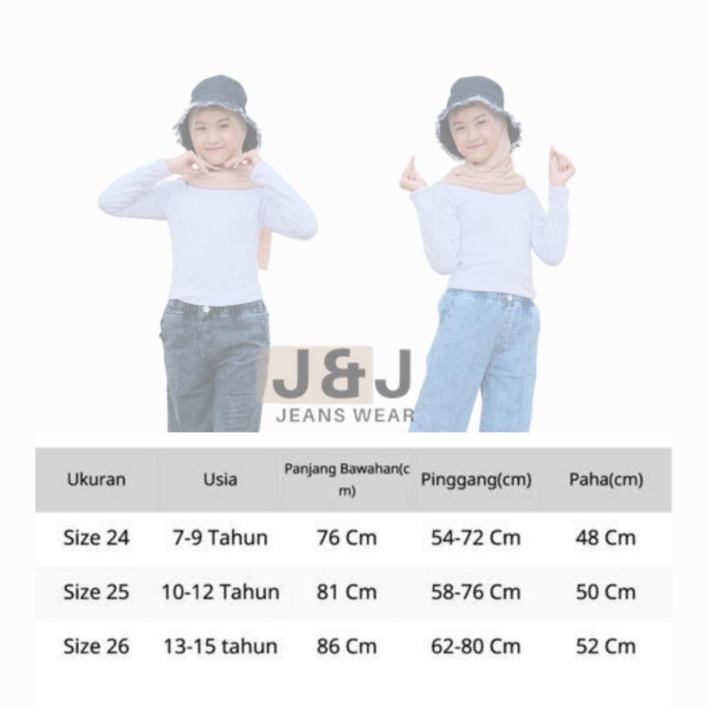 Celana Kulot Jeans Anak Perempuan 10 Tahun