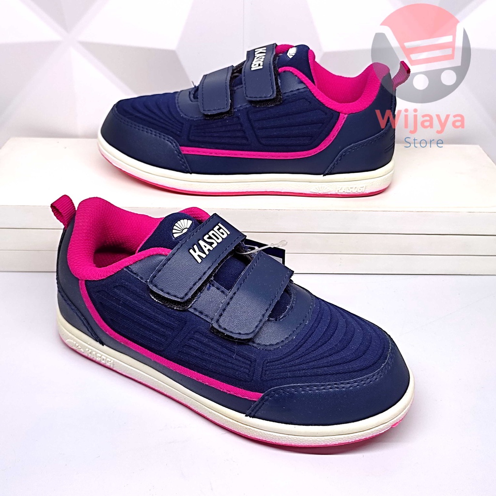 Sepatu Sneakers Anak KASOGI Original Fashionable dan Trendi Anak Cewek Perempuan Warna Biru Fusia Pink - Ukraina