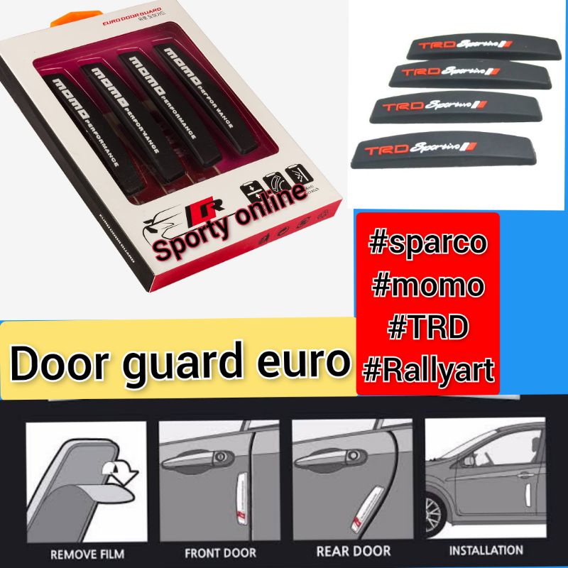 Door guard pelindung pintu mobil merk euro