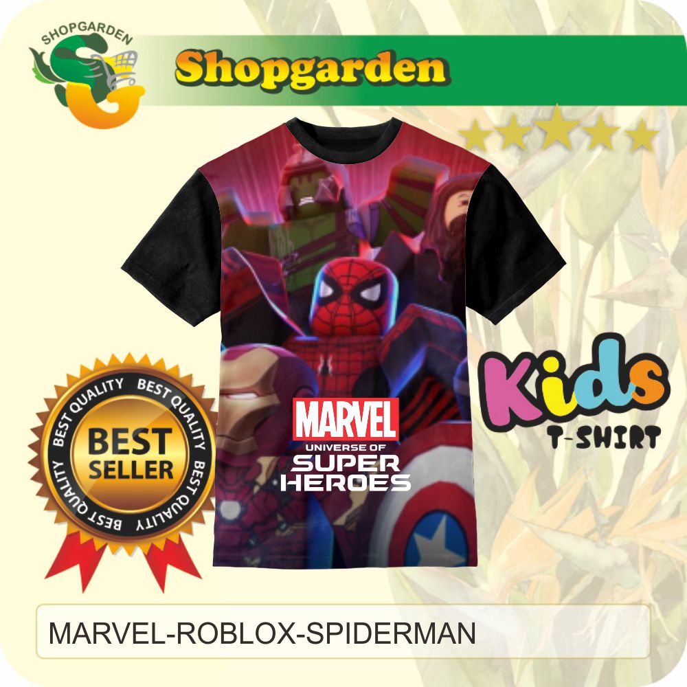 Kaos Anak Game Kaos 3D Marvel Roblox Spiderman | SHOPGARDEN