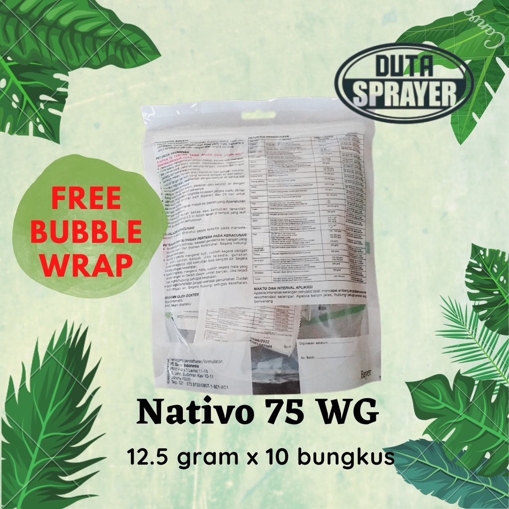 Fungisida Nativo 75 WG - 10x12.5 gram (10 pcs) Tebukonazol + Trifloksistrobin Obat Jamur Tanaman 12.5 gr (10pcs)