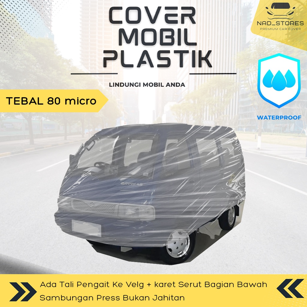 Sarung Mobil Futura Plastik Body Cover Mobil Kia Rio Aerio Zebra esspas minibus carry transparan bening