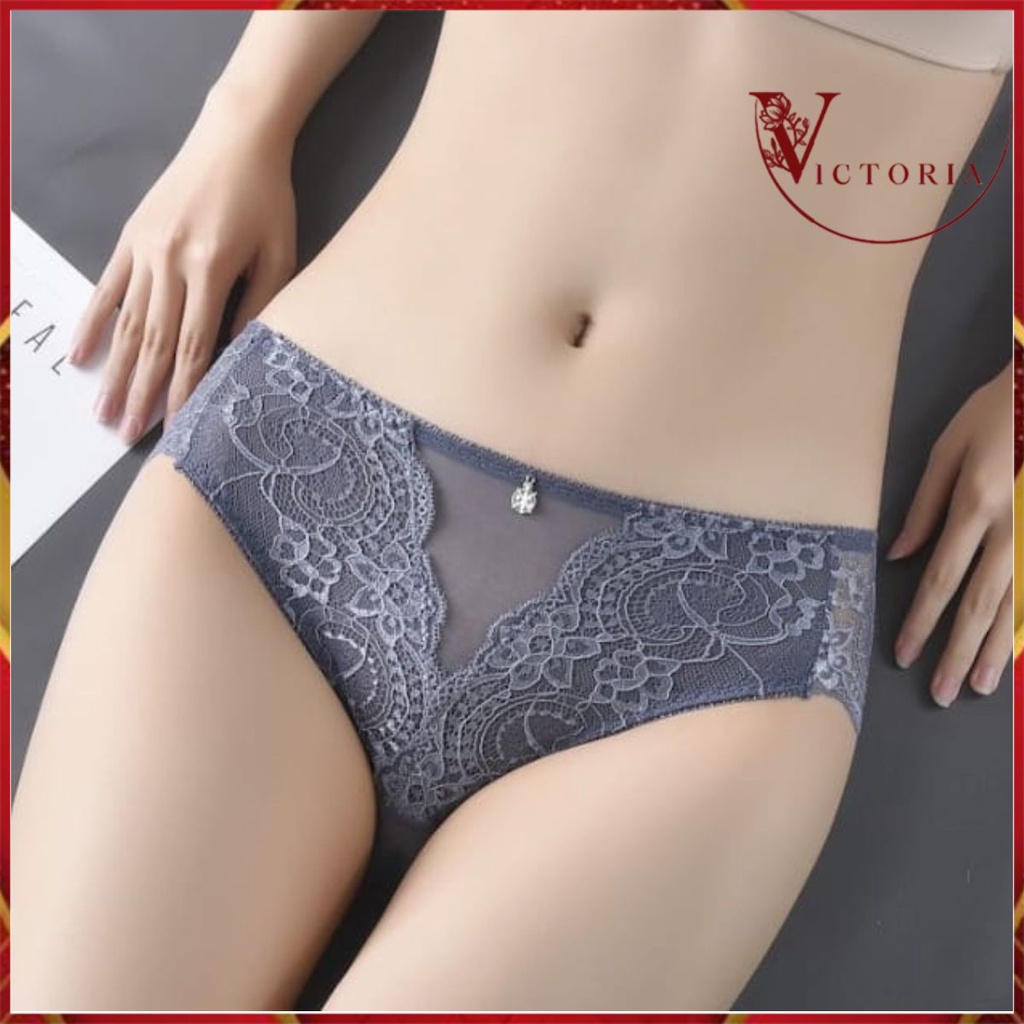 Victoria Celana Dalam Wanita Renda Lace Panties Panty Premium Quality 3093