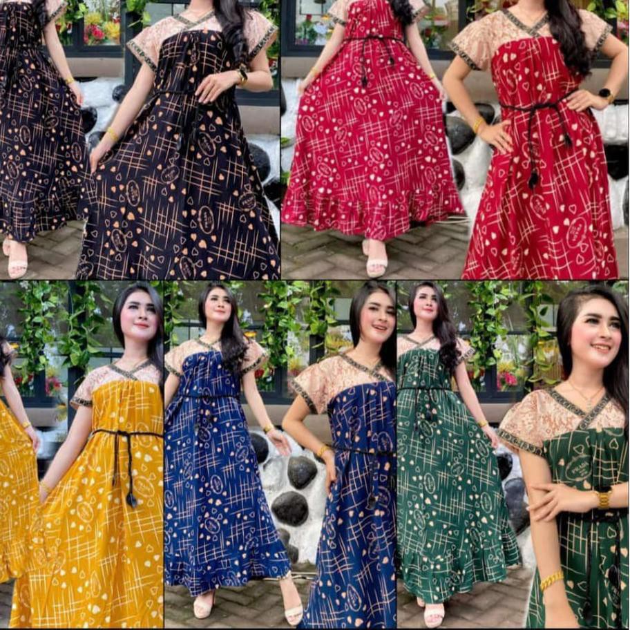 ⭐️✅DASTER ARAB SABRINA RENDA MOTIF TERBARU BUSUI RAYON TEBAL TERLARIS