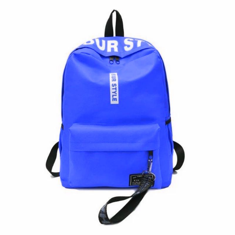 Be Your Style Tas Ransel Backpack Korea Ransel Sekolah SWAG Ransel Wanita Kanvas Fashion Tas Sekolah Siswa untuk Remaja Perempuan Ransel Wanita Warna Polos Kualitas Tas Buku Travel Santai