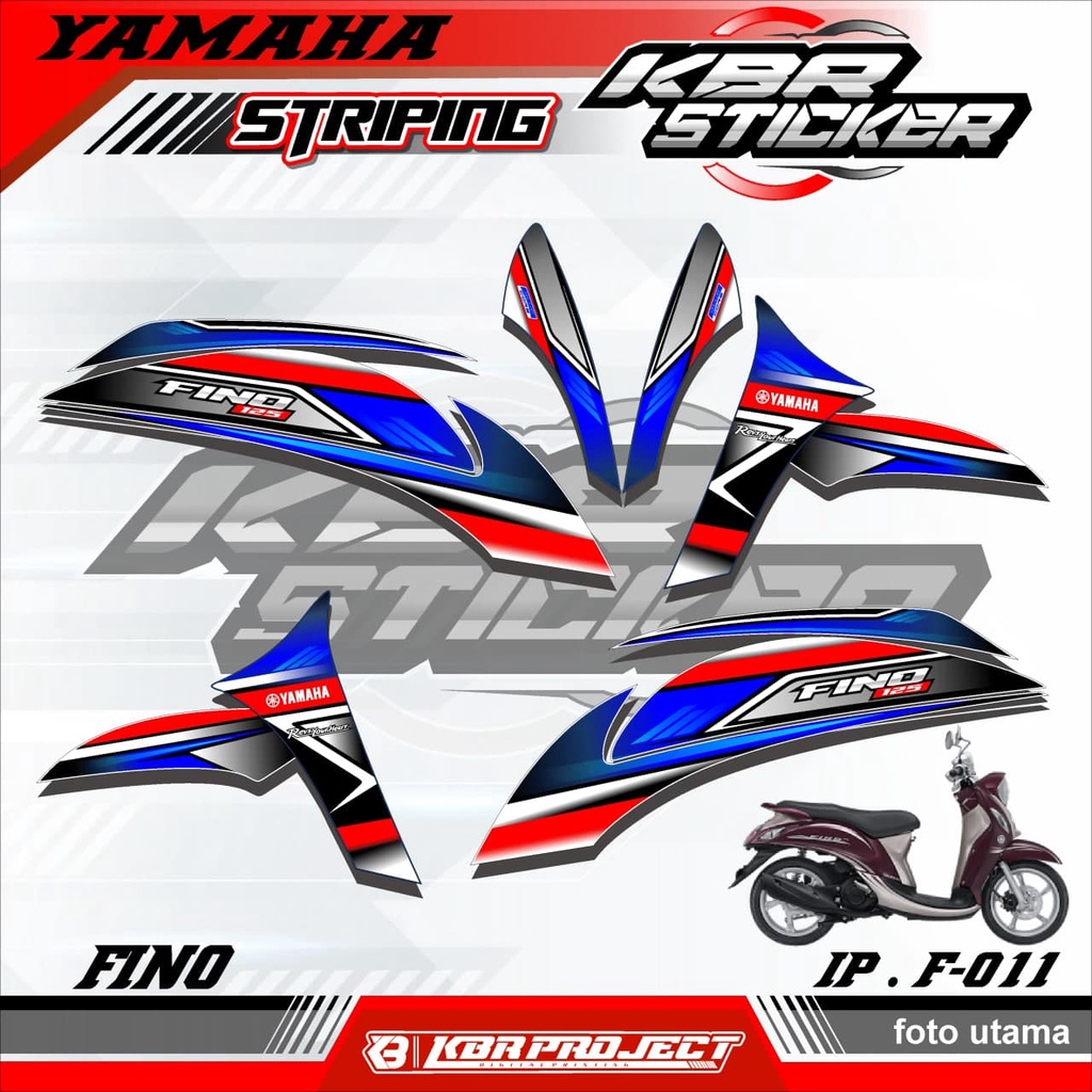 (COD) STICKER STRIPING FINO -  STICKER STRIPING MOTOR FINO.11