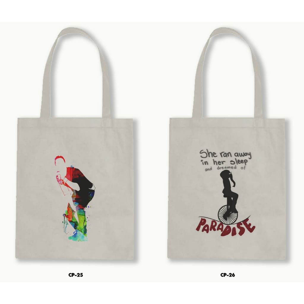 TOTE BAG BLACU - COLDPLAY .02