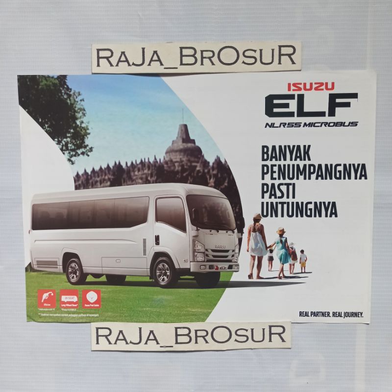 Poster brosur Isuzu Elf NLR 55 Microbus