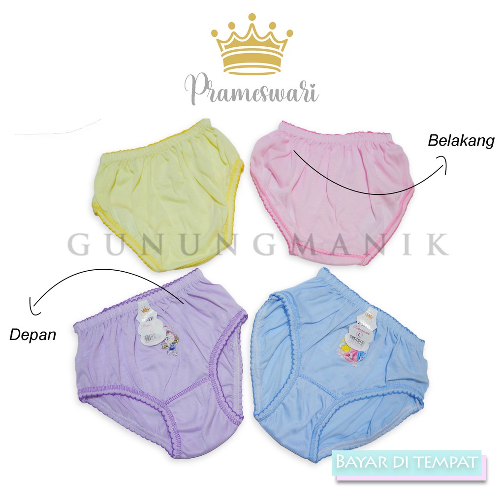 PAKET MURAH CD ANAK IDI 6 PCS CELANA DLAM ANAK CEWE/ CD ANAK PEREMPUAN MURAH POLOS TERMURAH