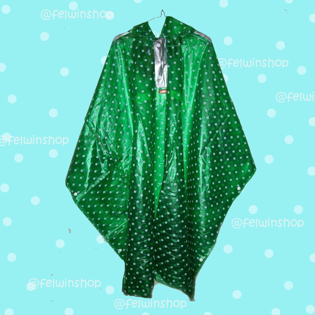 Jas Hujan Ponco / Poncho Lengan Polkadot - Elmondo 713 HARGA PROMO