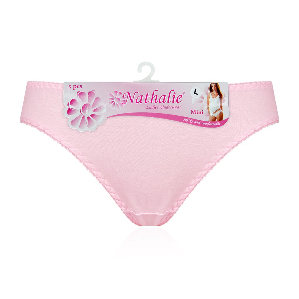 3 Pcs Celana Dalam Mini NATHALIE Dewasa NT 02 | CD Perempuan NT02 Underwear Wanita Pakaian Dalam | Sguna