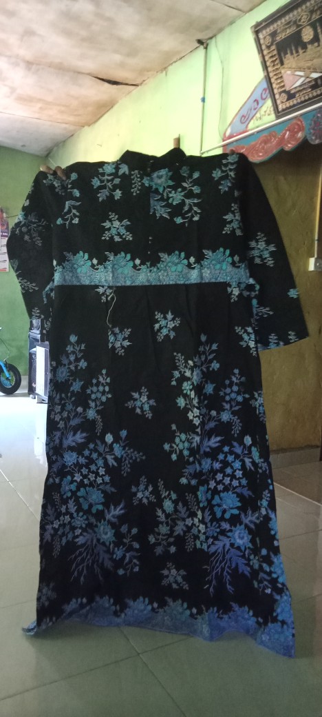 Bisa Pisah Batik Couple Keluarga Sania Ruffle Ori Ndoro Jowi Termurah Cibulan Biru