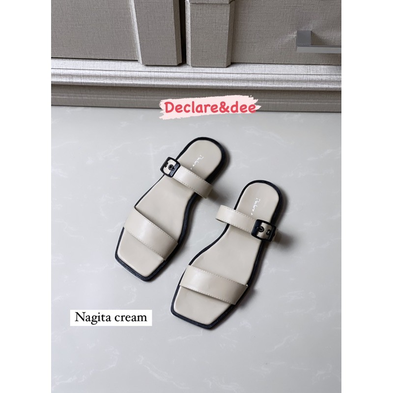 DECLARE&amp;DEE NAGITA SANDAL FLAT WANITA SIMPLE ELEGANT