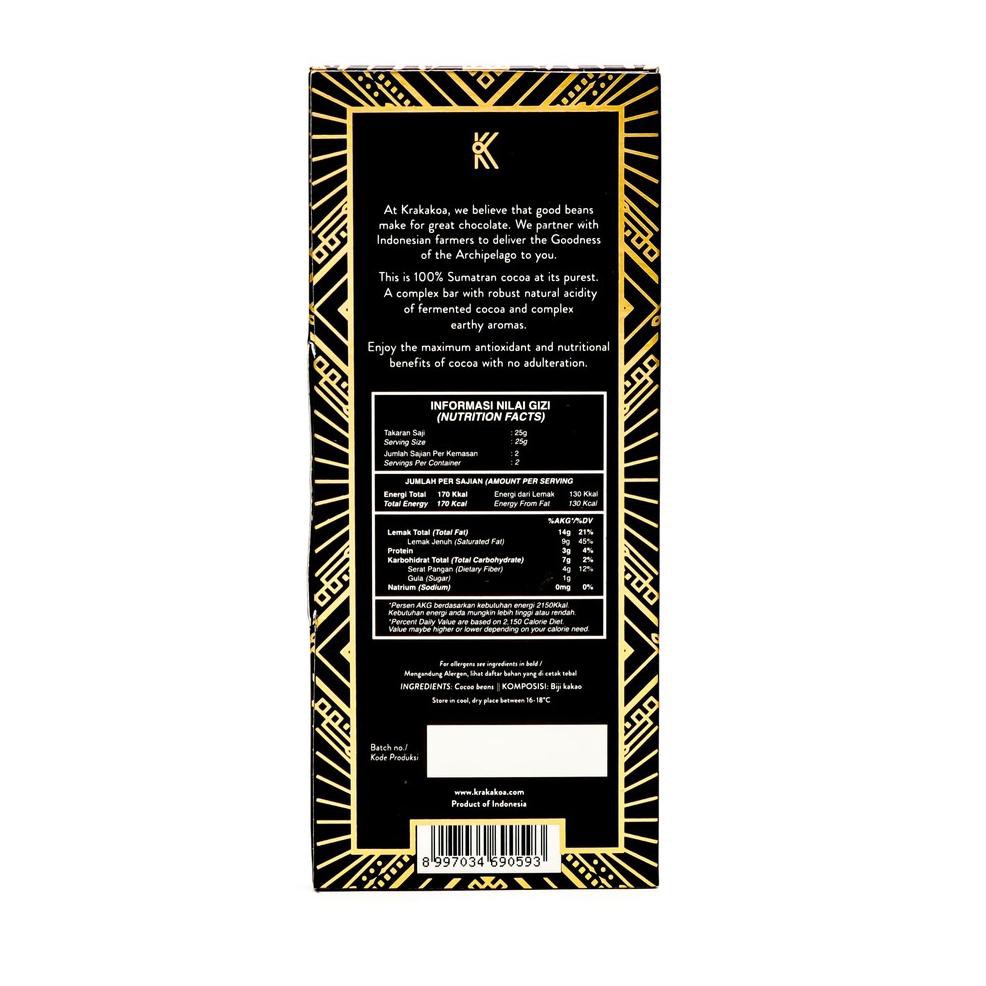 

Tersedi4 Krakakoa Arenga 100% Dark Chocolate C0de@w5 B44ru