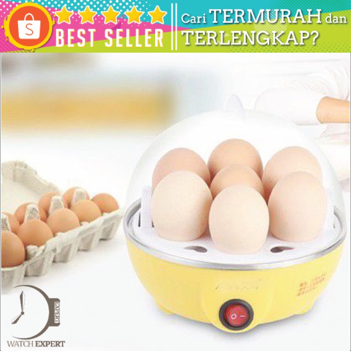 Alat Rebus Telur Electric Egg Cooker Boiler - N4ZDQ - Yellow