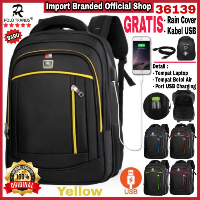 Tas Ransel Pria Polo Trands 36139/Tas Import/Tas Punggung Pria/Ransel Import