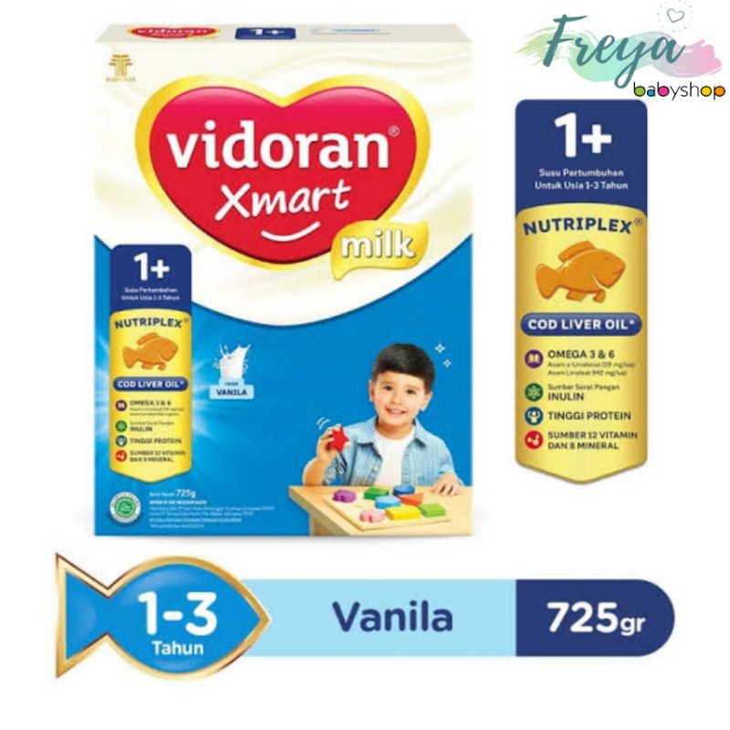 Vidoran Xmart 1 Plus Rasa Vanila (725 Gram)