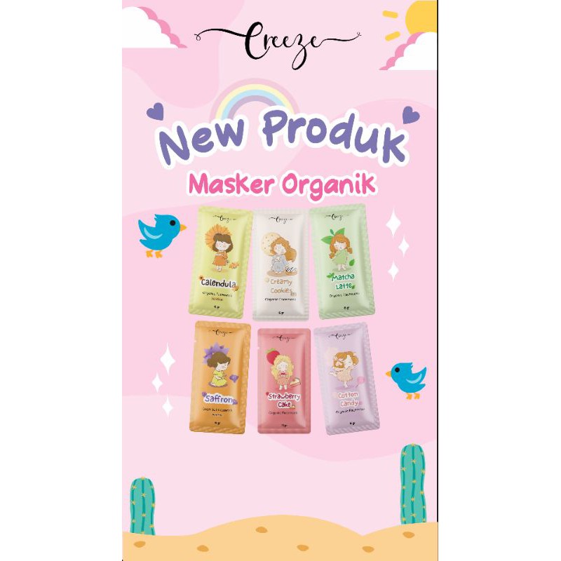 [DISTRIBUTOR RESMI] MASKER WAJAH ORGANIK/MASKER ORGANIK/MASKER OAT