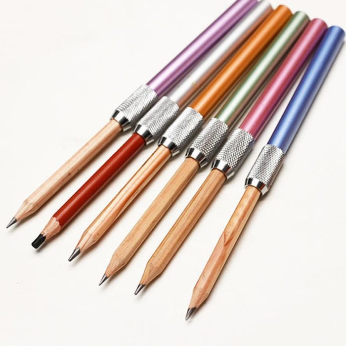 

Pensil Extender Single Head Pencil Extender Sambungan Pensil Metal extender