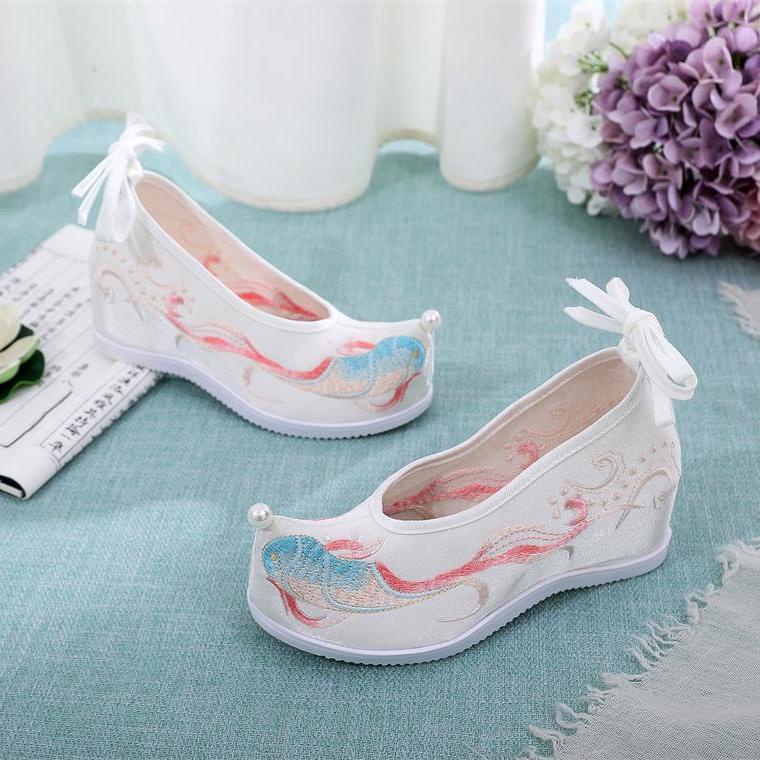 The Han-style clothing shoes female archaic style shoes female original seven cm retro Super fairy h