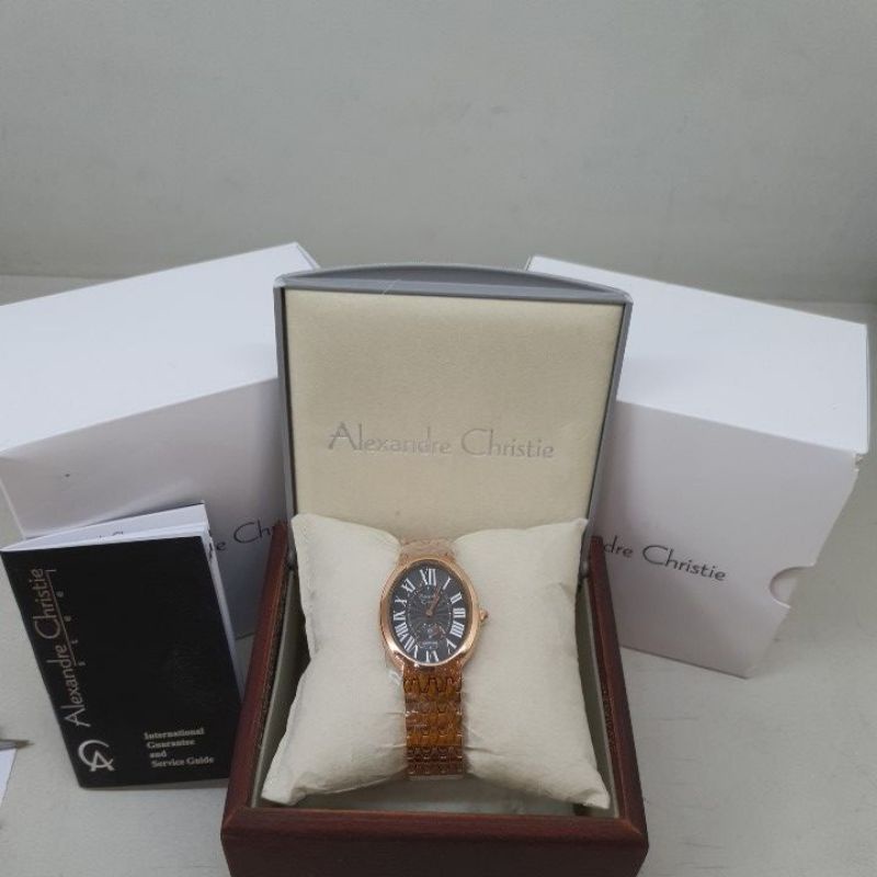 Jam Tangan Wanita Alexandre Christie AC2667LS AC 2667 LS AC2667 LS AC 2667LS Rose Gold Stainless