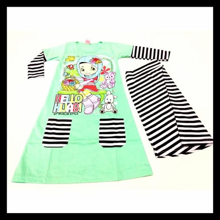 Gamis - Dress Anak - Baju Anak Perempuan - Jilbab - Gamis Anak - Tunik