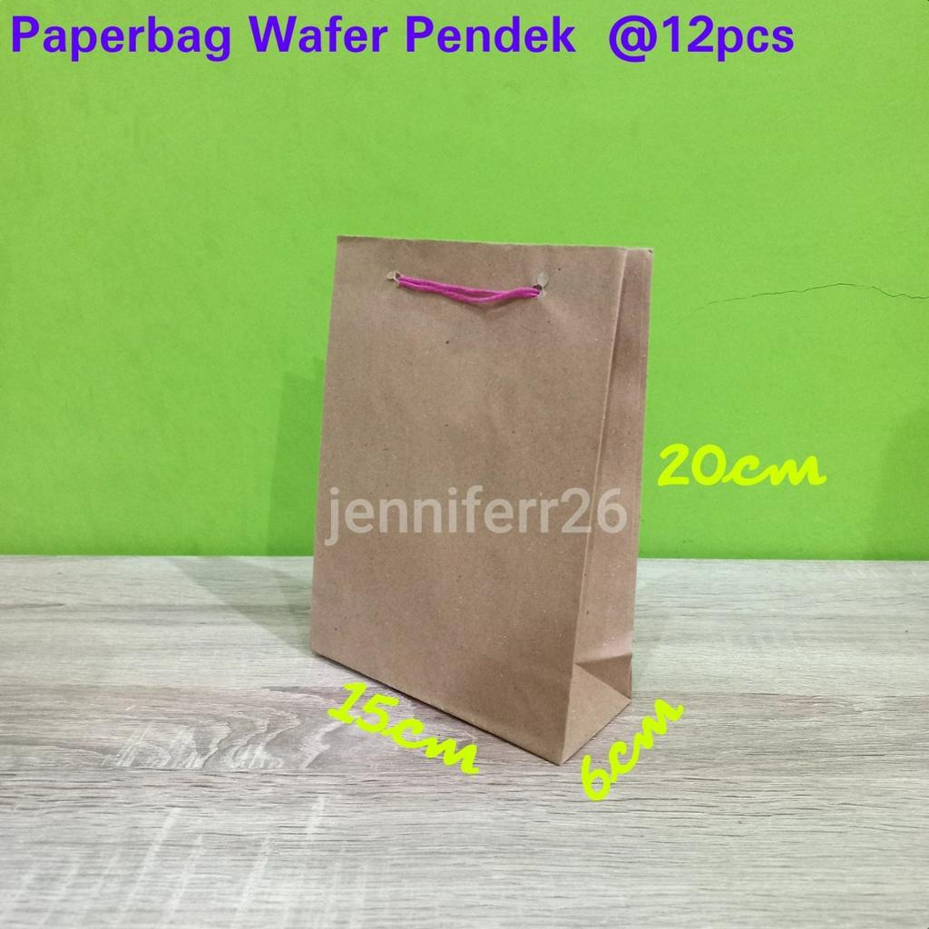 

Isi 12pc Paperbag wafer 15x20 polos lusinan / tas kertas motif batik 15 x 20 / tas kertas batik / paperbag