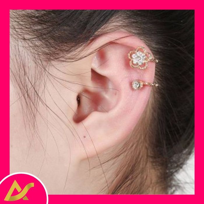 Anting Jepit Wanita Korea Silver 006