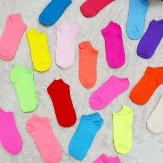 KAOS KAKI invisible mata kaki / ANKLE SOCK warna warni