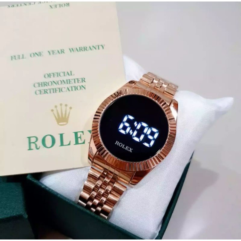 Jam tangan wanita rolex touvh LED