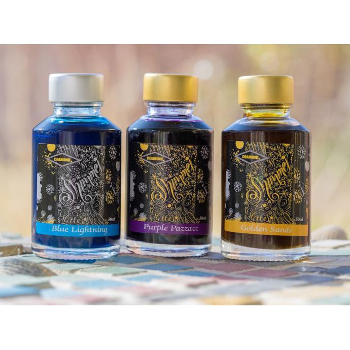 

Mantap Diamine Shimmering 50Ml Ink Bottles Refill Shimmertastic Fountain Pen - Pink Glitz Sale!!!
