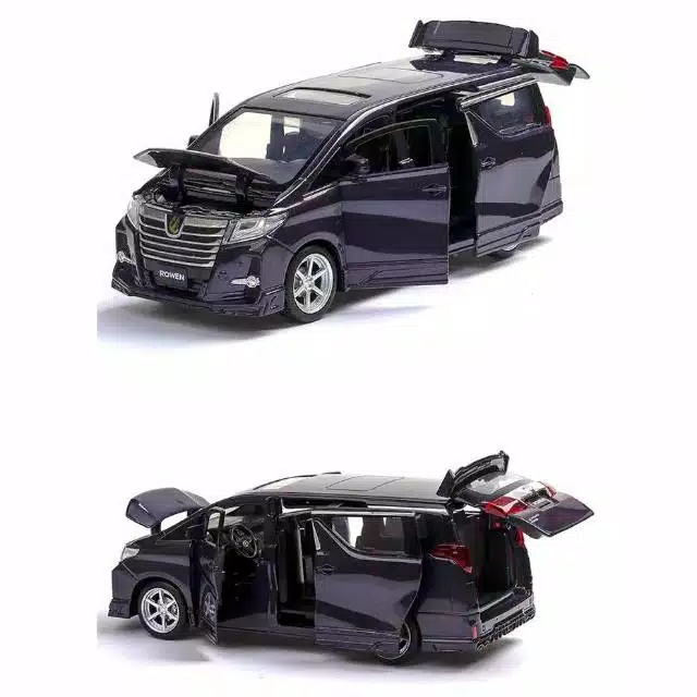 DIECAST MINIATUR DCS230 MOBIL TOYOTA ALPHARD ROWEN 1/32 PUTIH JACKIEKIM