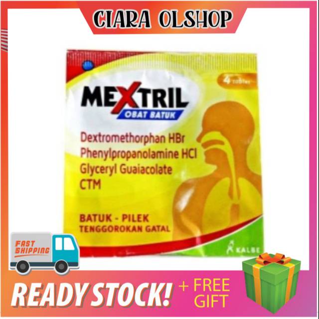 MEXTRIL /OBAT BATUK TABLET / OBAT MEXTRIL / MEKSTRIL / BATUK BERDAHAK KERING / GATAL TENGGOROKAN