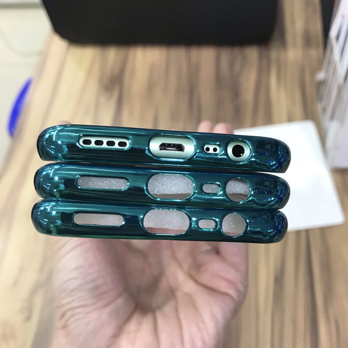 PREMIUM TPU HD CASE LIST CHROME GREEN SERIES ORIGINAL FOR REALME C11