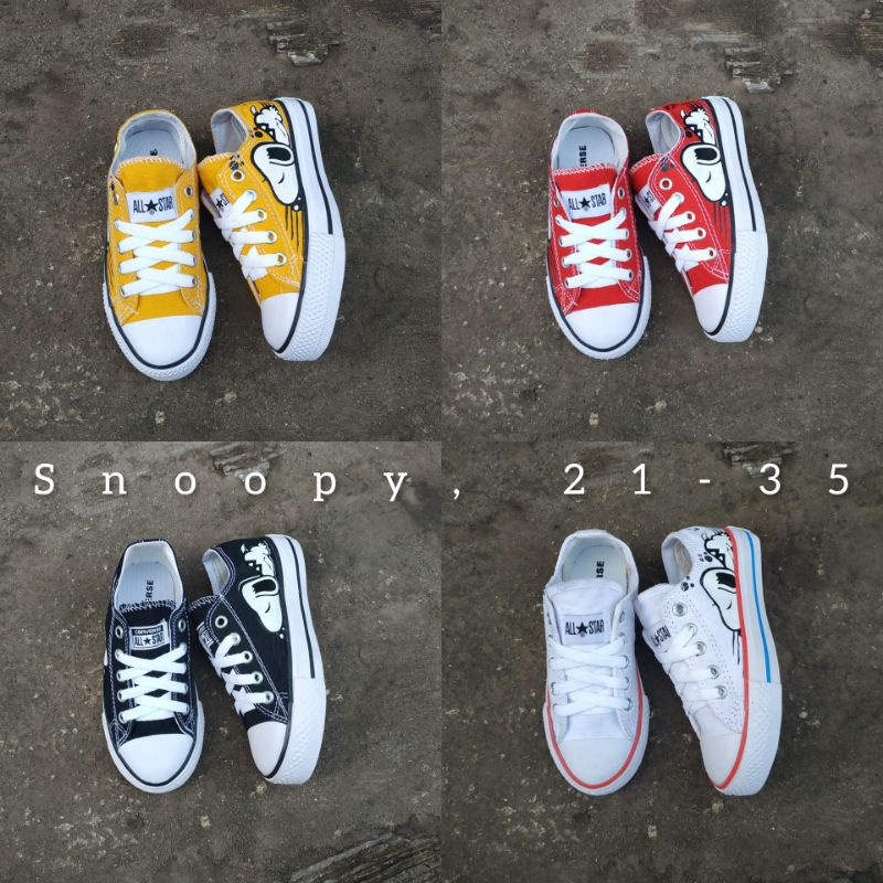 CONVERSEE Kids Snoopy Caracter 21-29