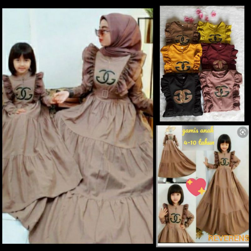 GAMIS ANAK TERLARIS  MAXXY DRESS 3 S/d 12 Tahun - gamis anak - baru - maxy dress