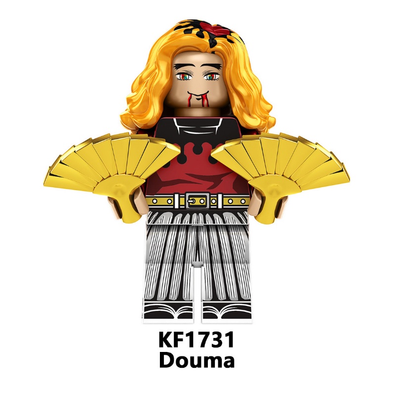 Mainan Action Figure Minifigures Daki Douma Kaigaku Hantengu Demon Slayer Untuk Koleksi KF6163