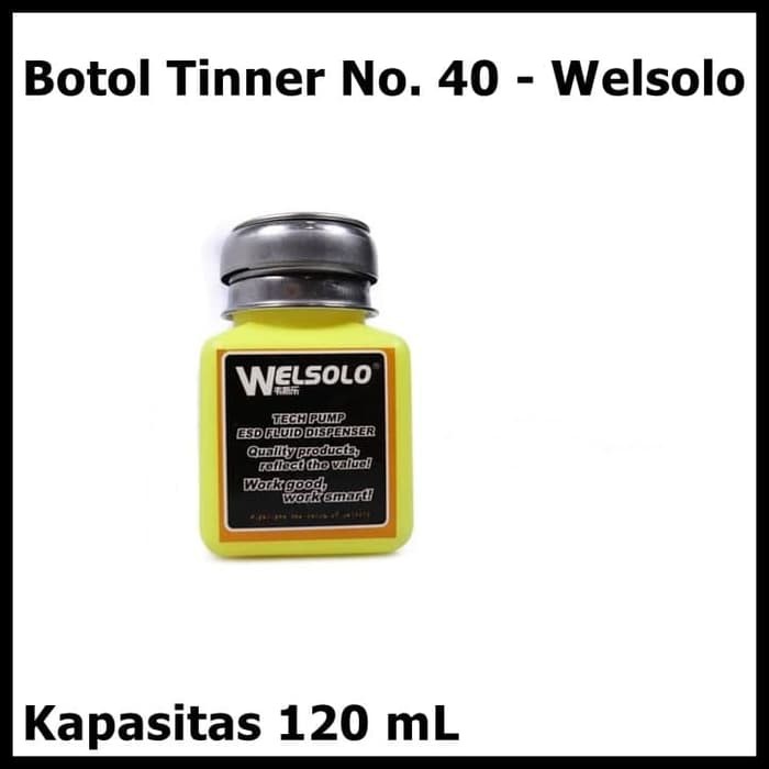 Original Welsolo Botol Tinner 4OZ 120ML warna kuning