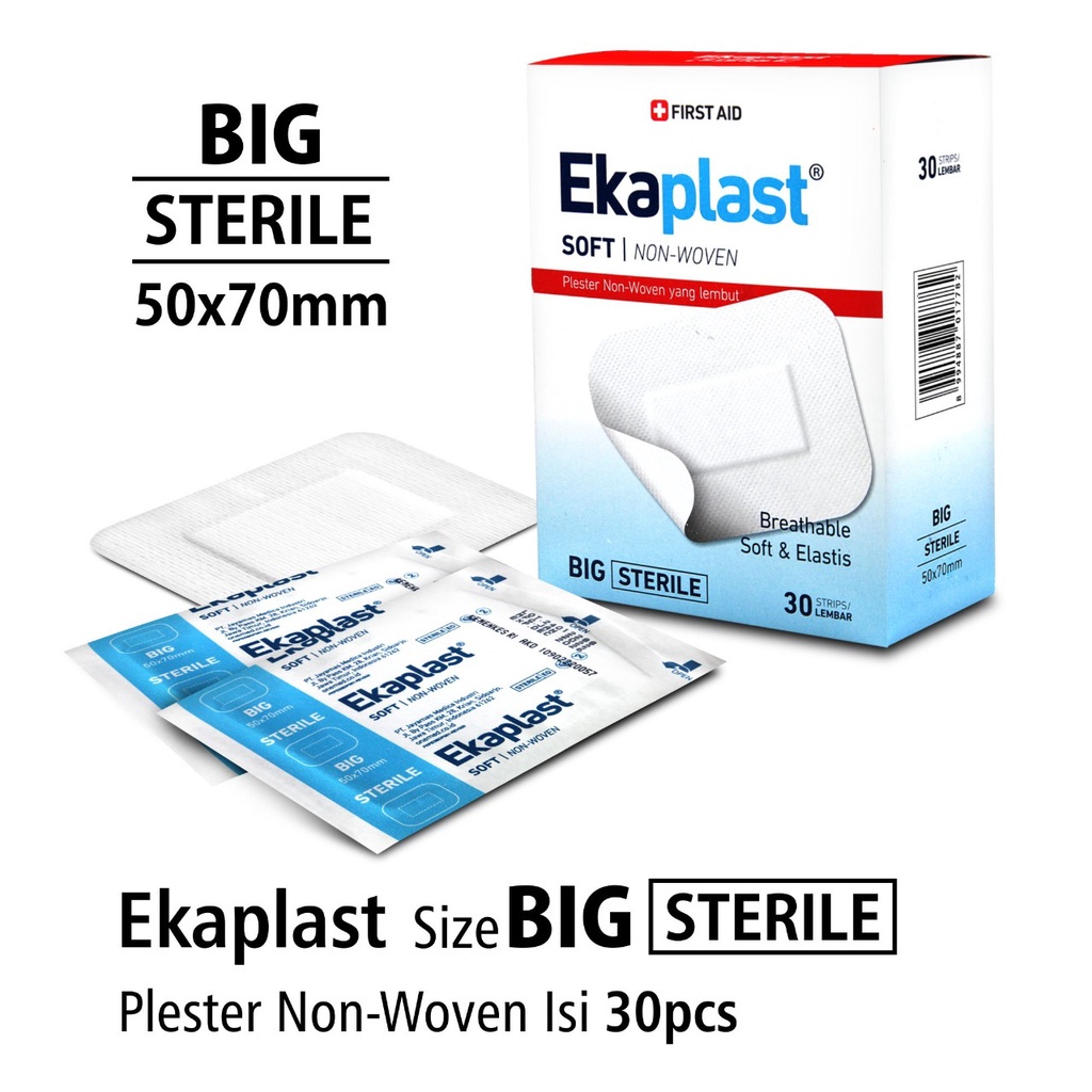 Plaster Plester Luka Ekaplast Soft Big Onemed Box Isi 30's OJ2