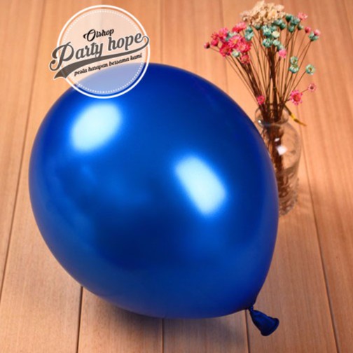 souvenir ultah / balon / balon latex / balon metalic / balon warna biru tua / balon biru tua