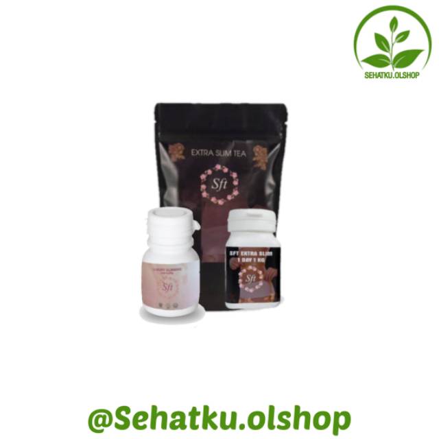SFT EXTRA SLIM 15 KAPSUL + SFT LUXURY 15 KAPSUL + SFT SLIM TEA 15 SACHET