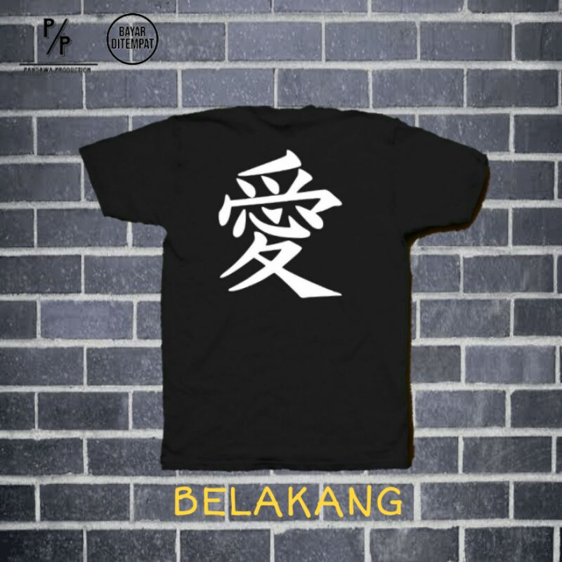KAOS DISTRO PRIA WANITA/BAJU TULISAN JEPANG/KAOS MURAH/KAOS PREMIUM/KAOS KEREN