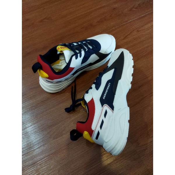 Aerostreet Riku Putih Biru Merah BNIB - Sepatu Sneakers